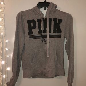 Black & Grey PINK zip up